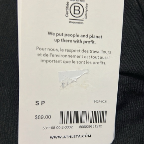 Athleta Black Della Dress Size Small NWT - Picture 6 of 6